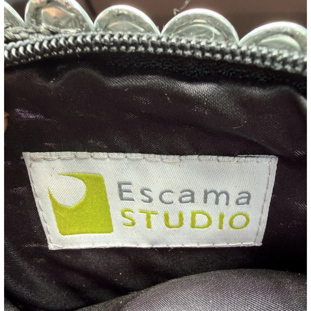 Escama Studio Black Silver Pop Tab Clutch Pouch 8